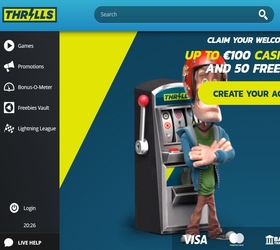 Website van Thrills casino